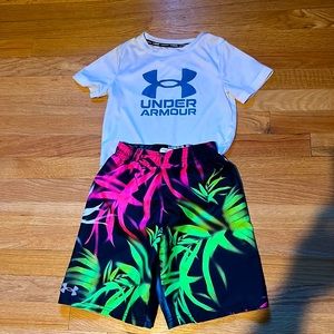 Under Armour Swim set Boys size 7
